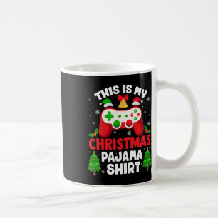 Caneca De Café Este É O Meu Jogo De Vídeo De Camisa De Natal Do P
