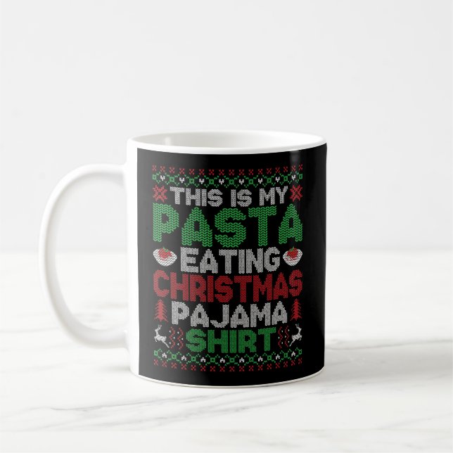 Caneca De Café Este É O Meu Natal Pajama Engraçado Pasta Feia (Esquerda)