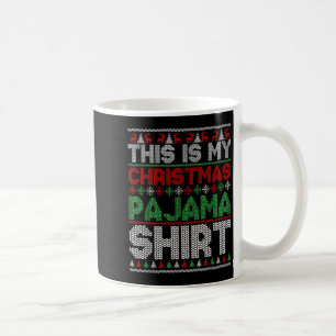 Caneca De Café Este É O Meu Pajama De Natal A Apresentar Homens X