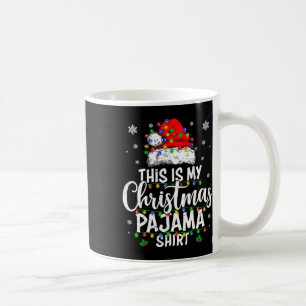 Caneca De Café Este é o meu pijama de natal que ilumina homens