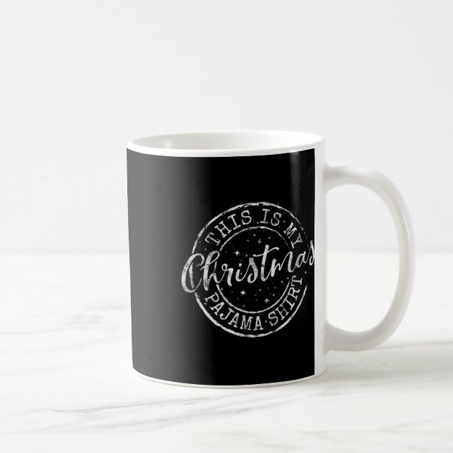 Caneca De Café Este É O Meu Presente De Natal Engraçado No Pajama (Direita)
