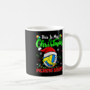 Caneca De Café Este É O Meu Velho De Voleibol Engraçado No Natal