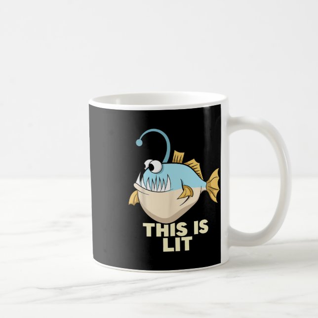 Caneca De Café Este É O Pescador Da Pesca De Monstro De Peixes (Direita)