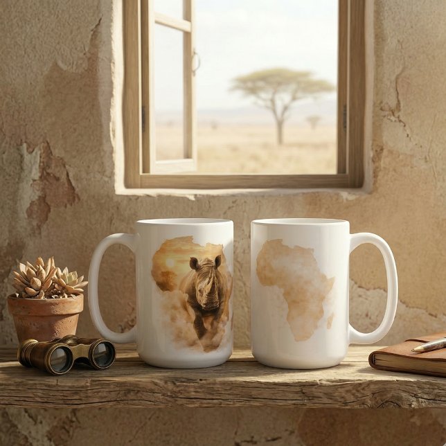 Caneca De Café Este É o Rinoceronte Africano | Força Africana da  (Criador carregado)