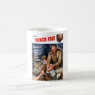 Caneca De Café Este é pé de trincheira -- Impeça-o!