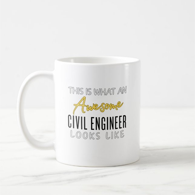 Caneca De Café Este é um Engenheiro Civil Incrível (Esquerda)