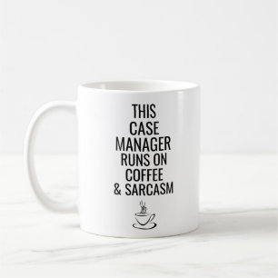 Caneca De Café Este Gestor De Casos Funciona No Café E No Sarcas
