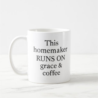 Caneca De Café "Este Homemaker Funciona com Grace e Café" Mug