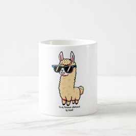Caneca De Café Este Llama Drama é uma pose esquisita em óculos es