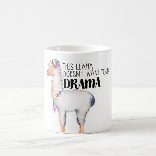 Caneca De Café Este Llama não quer seu Drama Mug