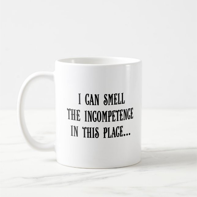 Caneca De Café Este lugar reeks da incompetência (2) (Esquerda)