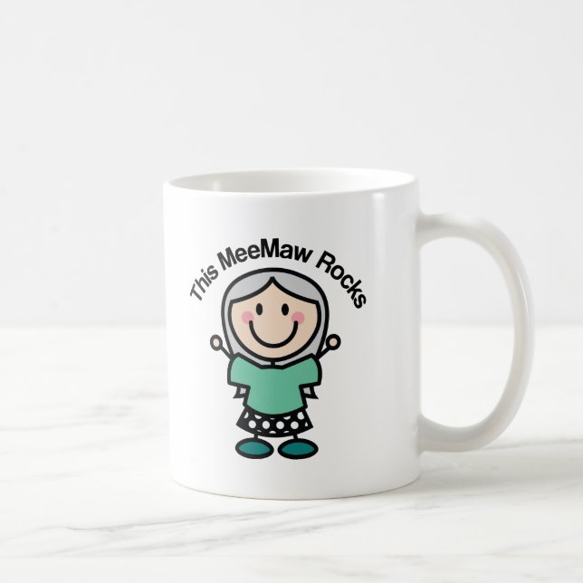 Caneca De Café Este Meemaw balança a ideia do presente (Direita)