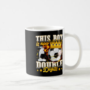 Caneca De Café Este Menino Agora 10 Dígitos Duplos Futebol 10 Ano