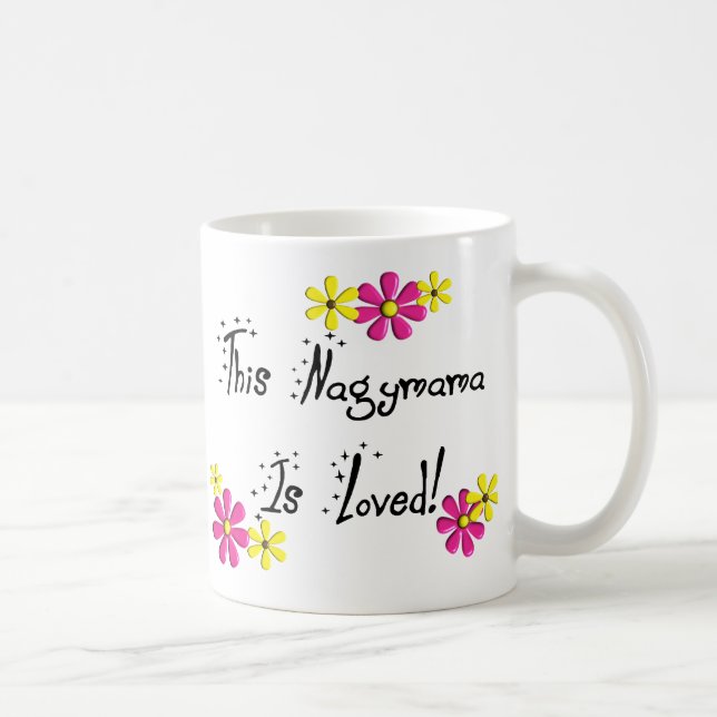 Caneca De Café Este Nagymama (avó húngara) É AMADO (Direita)