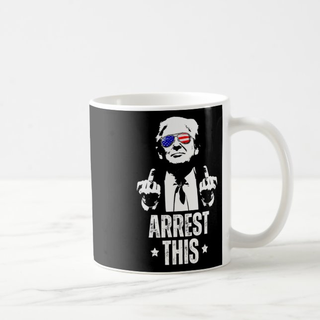 Caneca De Café Este Trump Fingers Pro Trump (Direita)