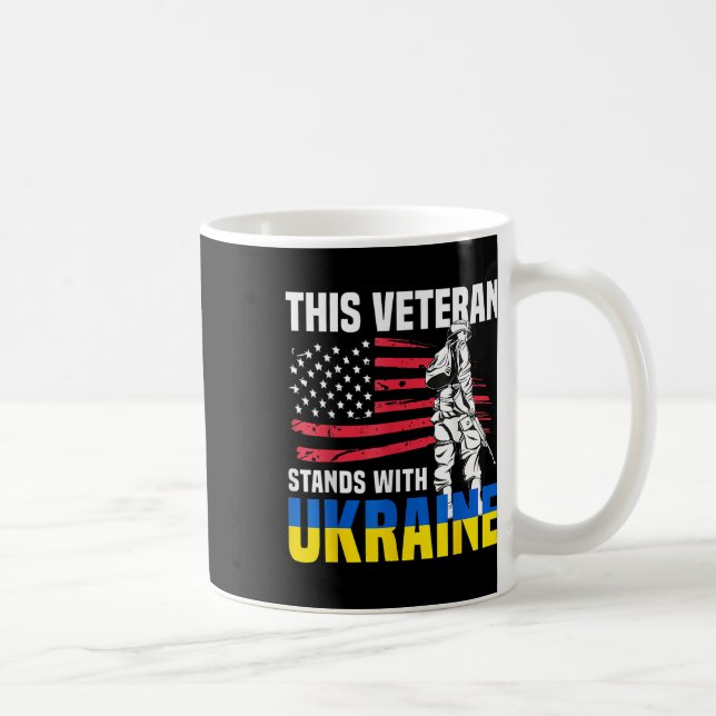 Caneca De Café Este Veterano Fica Com A Ucrânia (Direita)