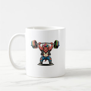 Caneca De Café Estegossauro de Punk Rock Tocando Violão