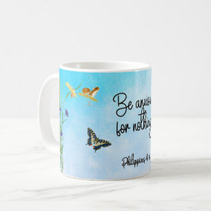 Caneca De Café Esteja ansioso por nada de Philippians 4:6 15