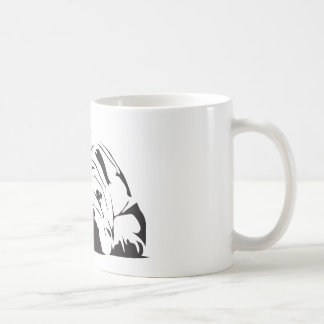 Caneca De Café Estêncil britânico do buldogue