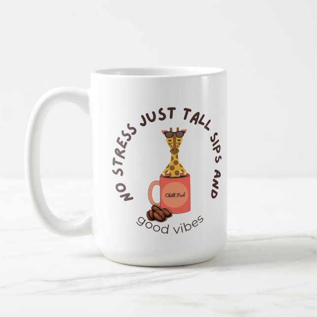 Caneca De Café “Estenda-se, beba devagar, estresse menos.” (Esquerda)