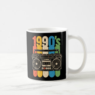Caneca De Café estéreo portátil retro de cassete dos anos 90