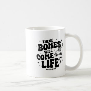 Caneca De Café Estes Ossos Vêm Para A Vida Dançando Esqueleto Chr