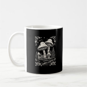 Caneca De Café Estética Cottagecore Cogumelo Goblincore Micologia