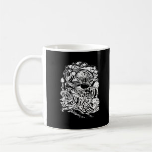Caneca De Café Estética Cottagecore Sapo Cogumelo Goblincore Cria