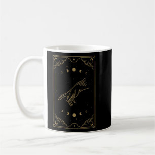 Caneca De Café Estética Da Mão Do Criador Do Cartão De Tarô Witch