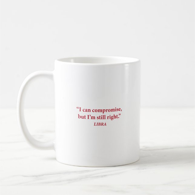 Caneca de Café Estética de Libra (Esquerda)