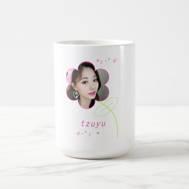 Caneca De Café Estética do Tzuyu Kpop duas vezes adolescente (Centro)