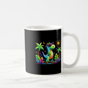 Caneca De Café Estética Kidcore Dinossauro Skate Doodle Al