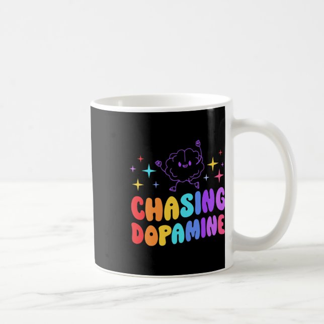 Caneca De Café Estético Da Saúde Mental Da Dopamina (Direita)