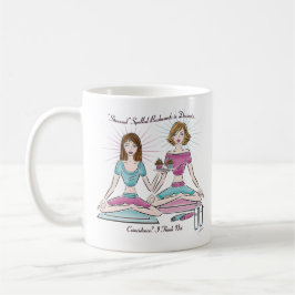 Caneca De Café Esticado Ortografado para Trás é Desserts Café Mug