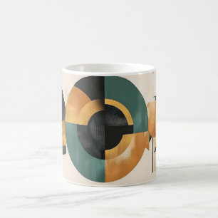 Caneca De Café estilo Bauhaus, caracterizado por formas geométric