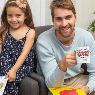 Caneca De Café Estilo da revista em quadrinhos Padrão Pai Legal B