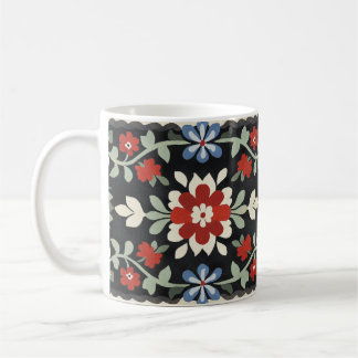 Caneca De Café Estilo de Arte Folclórica Vintage 