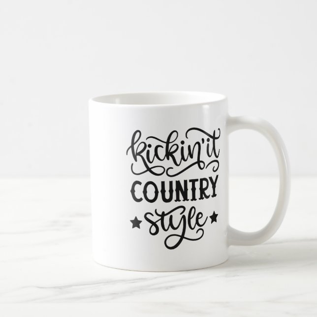 Caneca De Café Estilo De Campo Ocidental Cowboy Li (Direita)