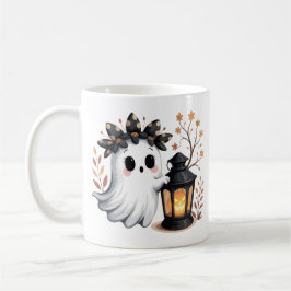 Caneca De Café Estilo de Canuta do Dia das Bruxas Cujo Fantasma É