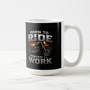 Caneca De Café 🏍️ Estilo de Caveira de Motociclista Cromado Para