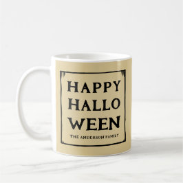 Caneca De Café estilo de colheita de halloween feliz