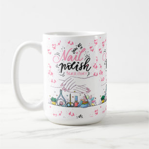 Caneca De Café estilo de decoração de salão de unhas