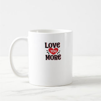 Caneca De Café Estilo de design criativo de amar mais