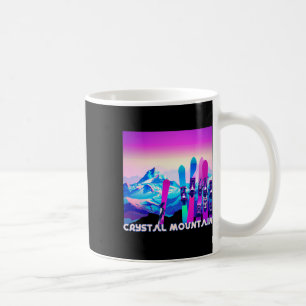 Caneca De Café Estilo De Esqui Retro De anos 80 Crystal Mountain