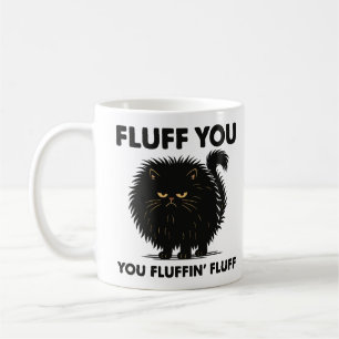 Caneca De Café Estilo de Gatinho de Vida Contínua Fluffy Volumino