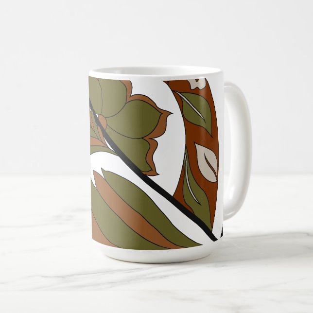 Caneca De Café Estilo de Mesa de Trabalho, Configuração de Escrit (Frente Esquerda)
