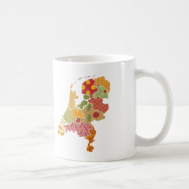 Caneca De Café Estilo de Patchwork Bohemian da Província Holandes