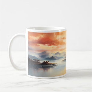 Caneca De Café Estilo de pintura de tinta de verão