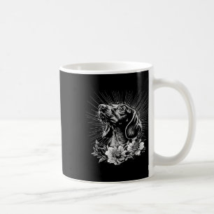 Caneca De Café Estilo de Tatuagem Lover Dachshund Retro Cog
