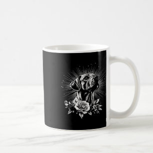 Caneca De Café Estilo de Tatuagem Retro Labrador Retriever Amante
